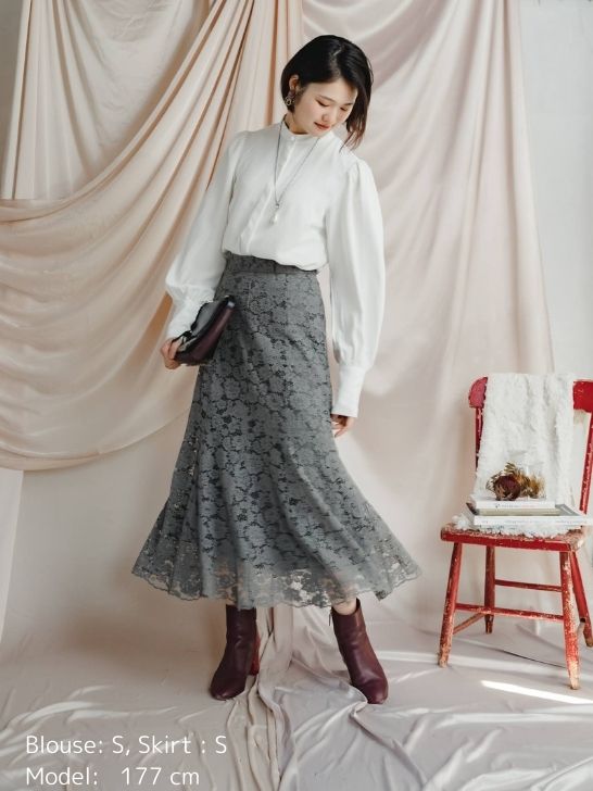 【通常商品】マーメイドレーススカート