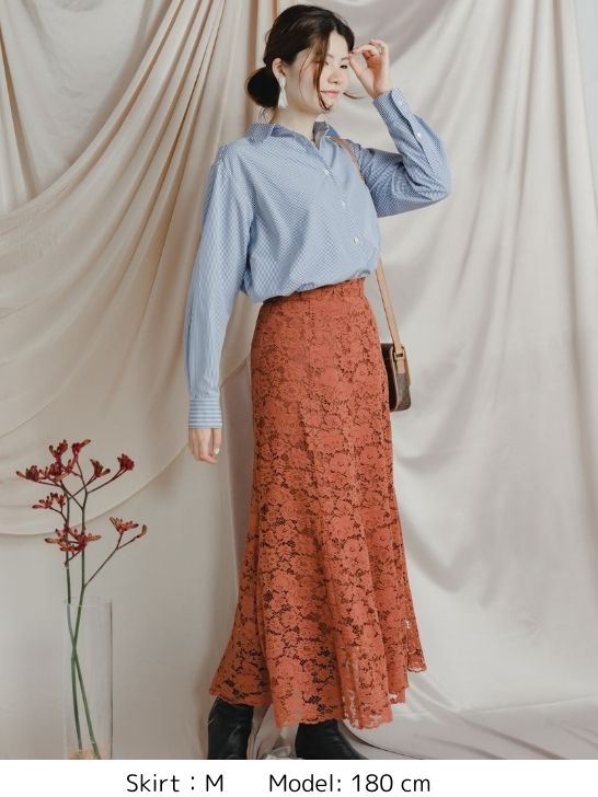 【通常商品】マーメイドレーススカート