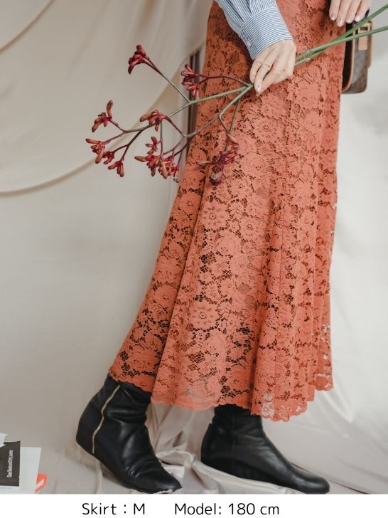 【通常商品】マーメイドレーススカート