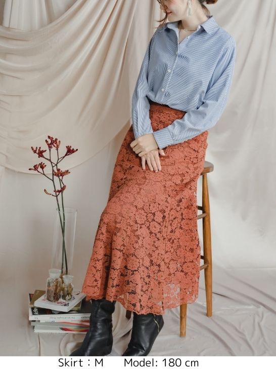 【通常商品】マーメイドレーススカート