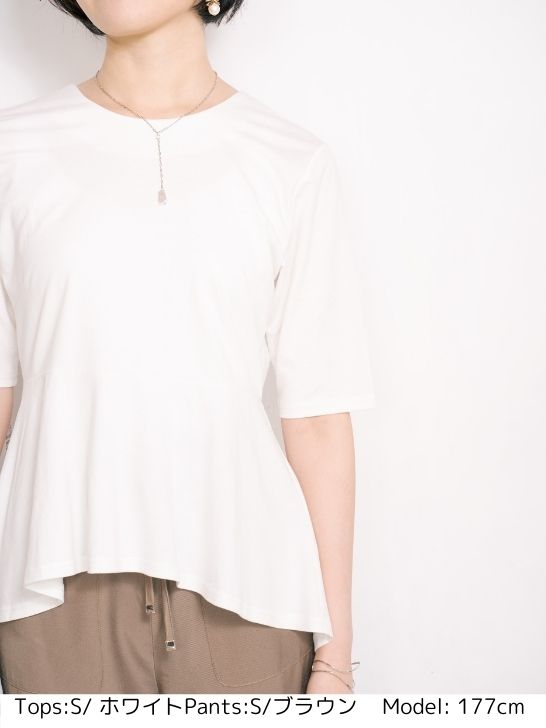 ペプラムTシャツ