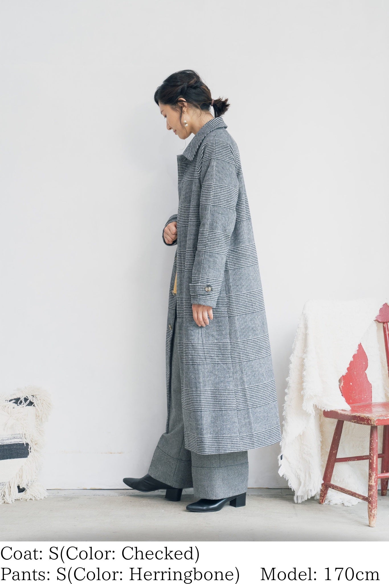 ステンカラーロングコート