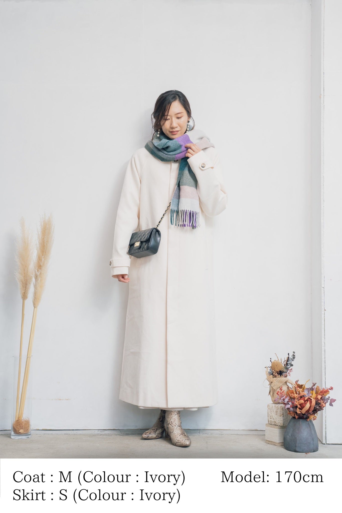 ステンカラーロングコート