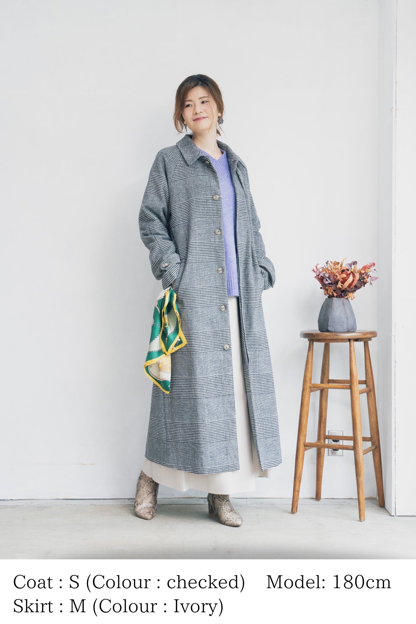 ステンカラーロングコート