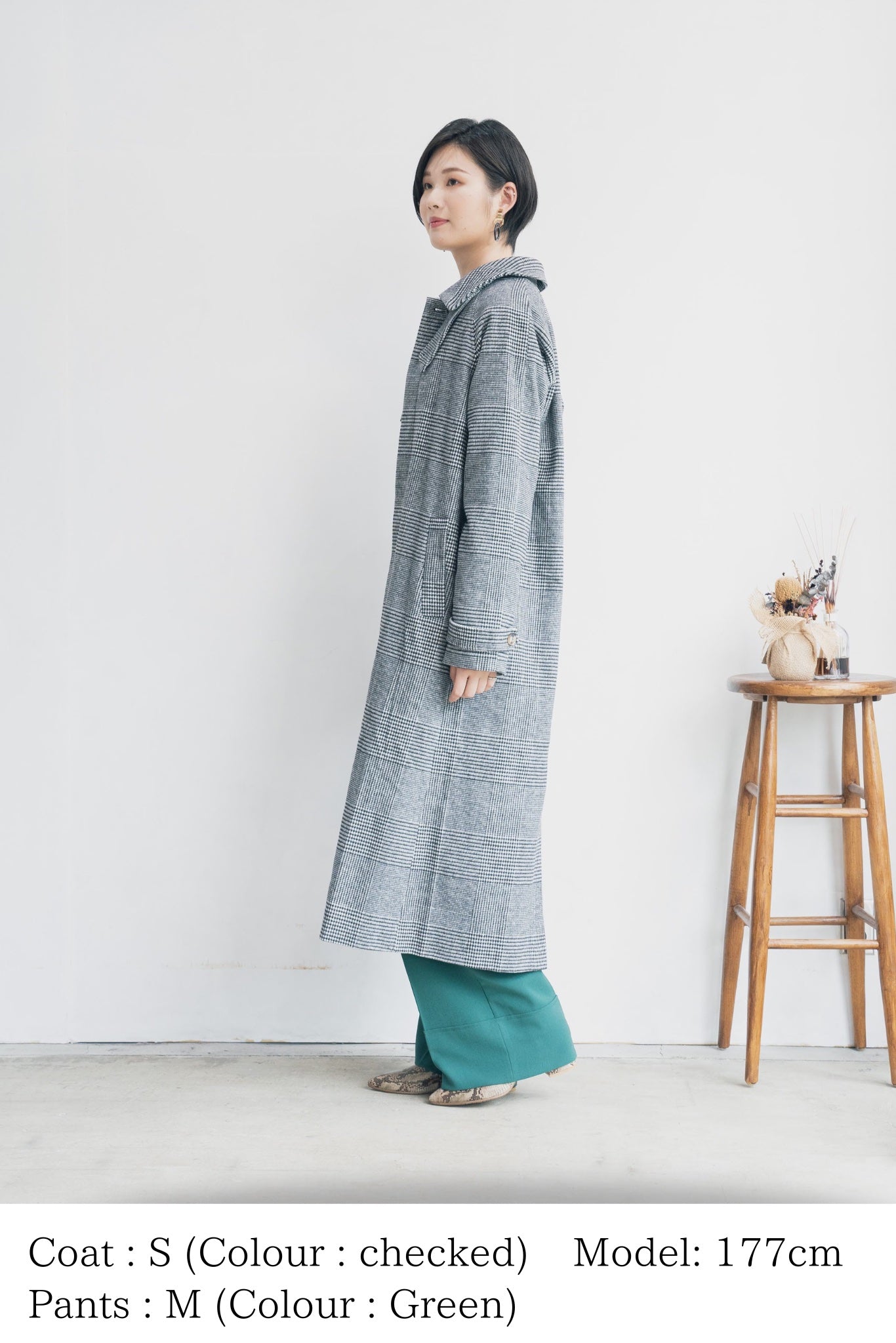 ステンカラーロングコート