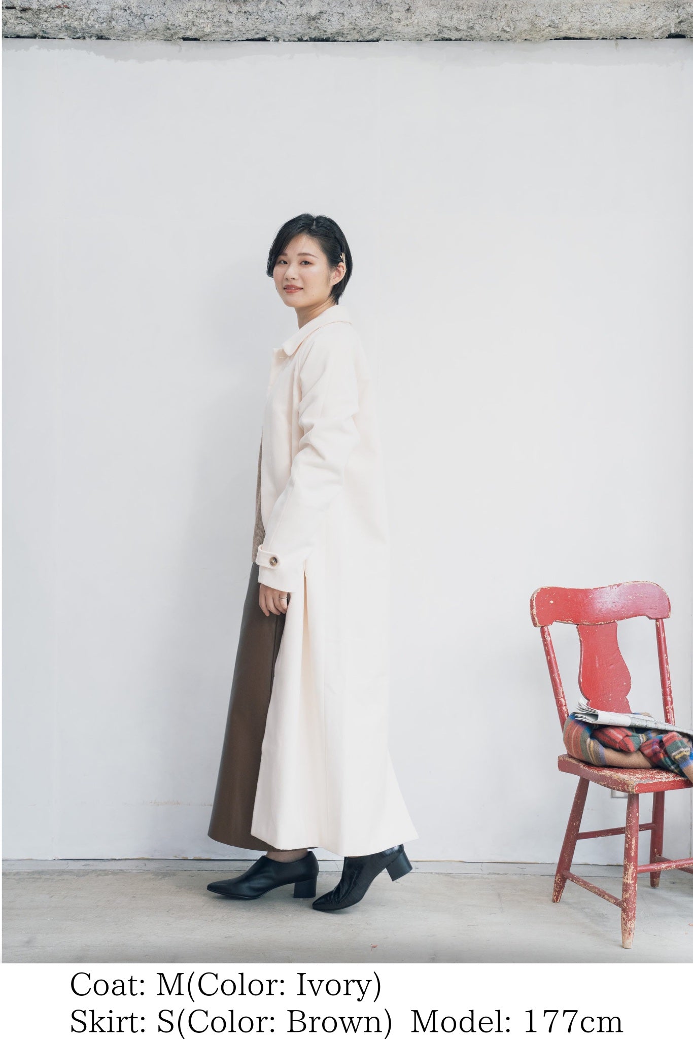 ステンカラーロングコート