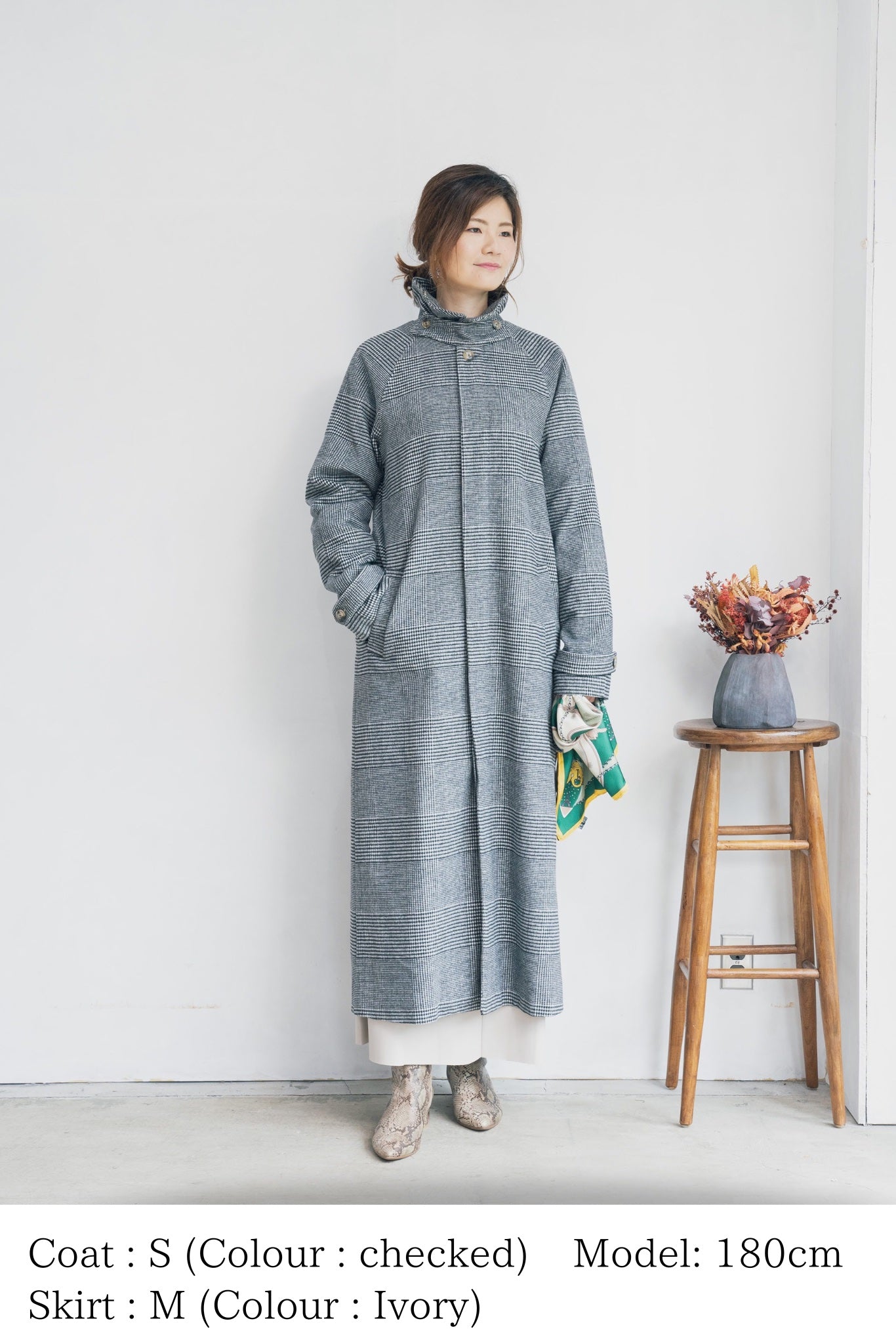 ステンカラーロングコート